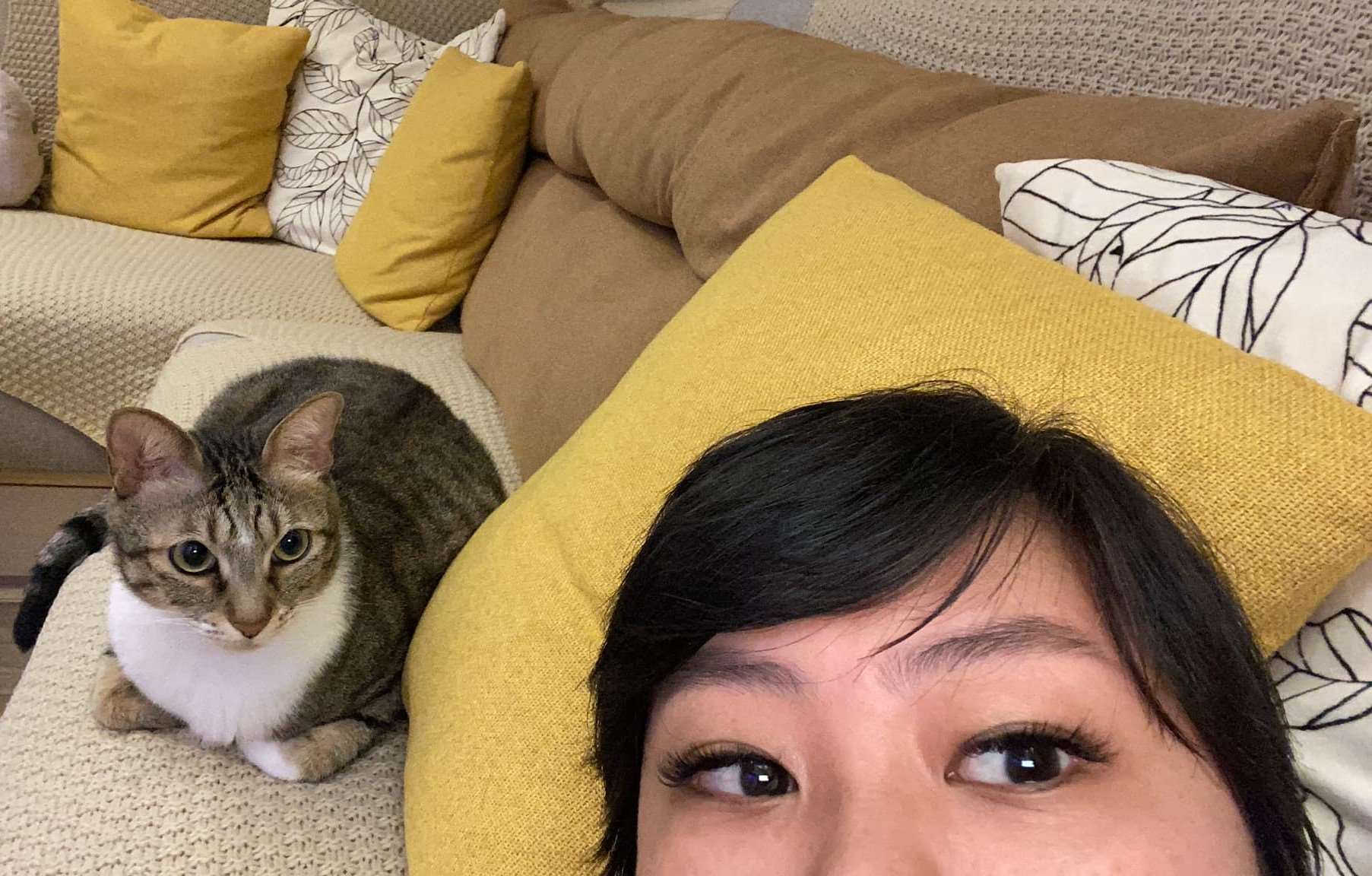 Couch time with Coconut! (Photo: Michelle Chiang)