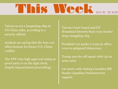 This Week in Taiwan for May 23, 2026.