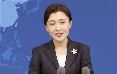 China's Taiwan Affairs Office spokesperson Zhang Han spoke at a press conference this Wednesday, May 13, 2026. (Photo: Screenshot from Taiwan Affairs Office livestream)