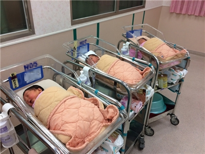 Newborns at a Taiwanese hospital. (Photo: CNA)