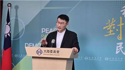Mainland Affairs Council Deputy Minister and Spokesperson Liang Wen-chieh on May 14. (Photo: Rti)