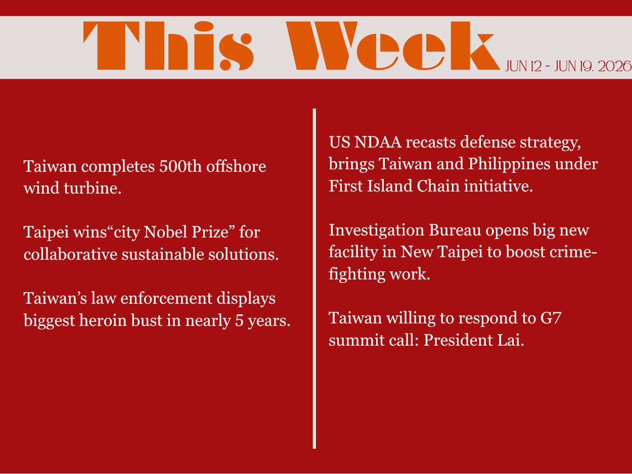 This Week in Taiwan for June 20, 2026.