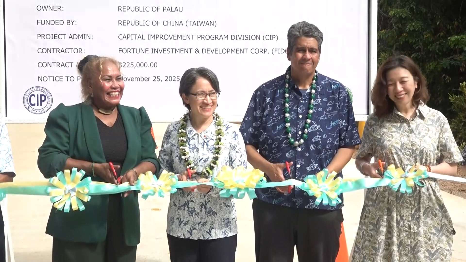 Vice President Hsiao Bi-khim visits Palau, highlighting Taiwan’s food culture and agricultural cooperation. (Photo: taken from video)