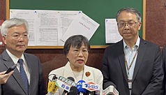 Interior Minister Liu Shih-fang (center) stated on Wednesday that there are possibly dozens of unreported detentions of religious followers during exchanges in China. (Photo: CNA)