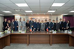 Visiting Czech delegation at a meeting with the National Development Council on June 3. (Photo: NDC/CNA)