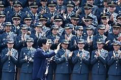 President Lai Ching-te presides over the graduation ceremony for military academies this Tuesday, June 30, 2026. (Photo: CNA)