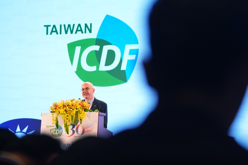 Raymond F. Greene attended the Anniversary Celebration of the International Cooperation and Development Foundation (ICDF) at the Grand Hotel in Taipei on July 1st. (Photo: Rti)
