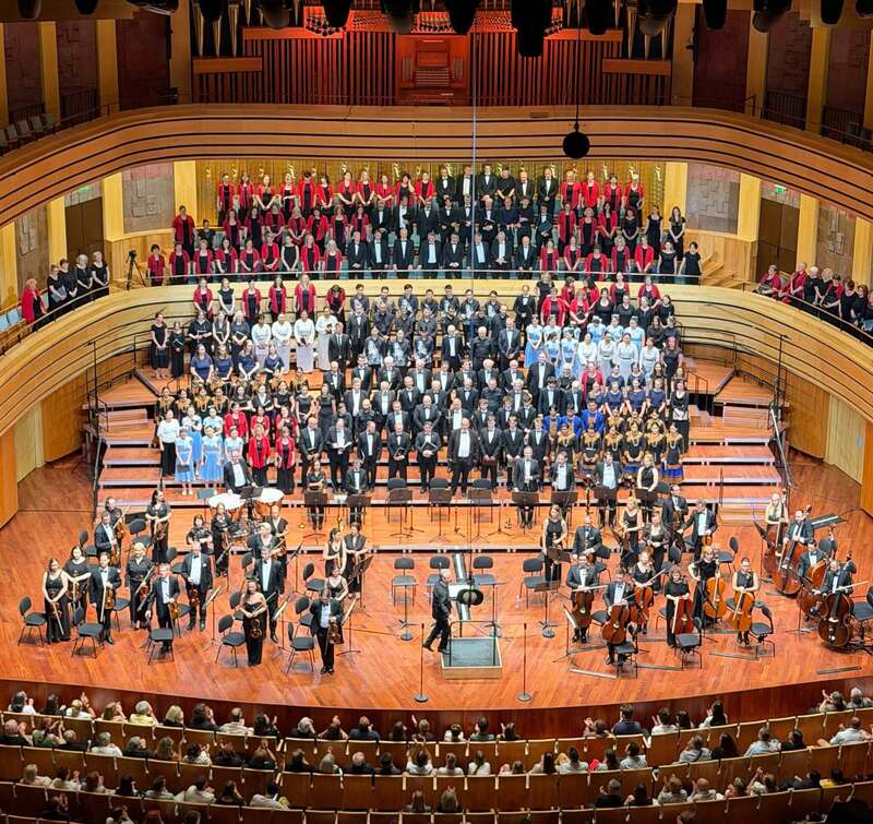 Taiwanese children's choirs performed at the 5th Budapest International Choral Celebration. (Photo: Taipei Representative Office in Hungary/ CNA)