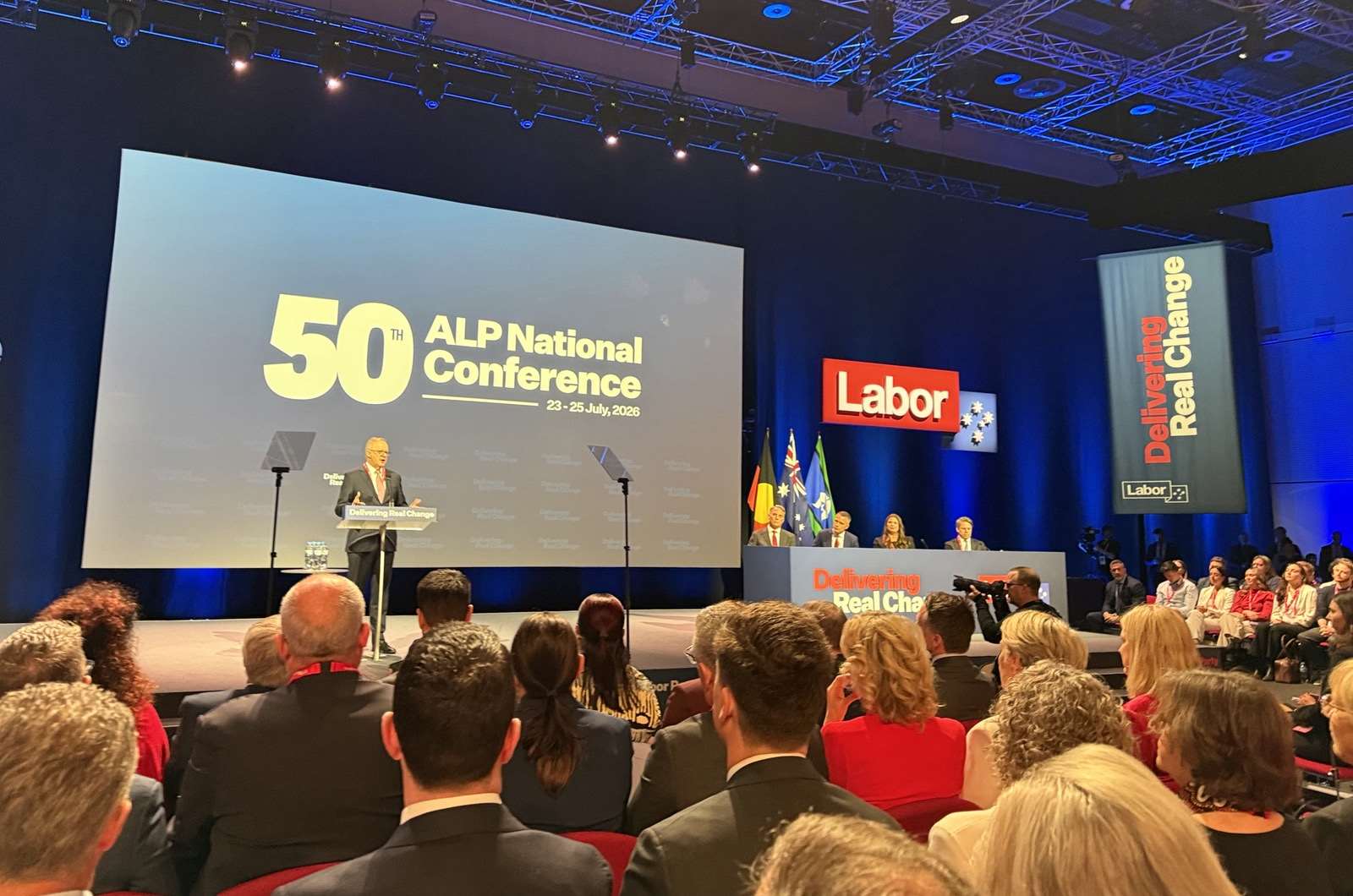 Australian Labor Party 50th National Conference on July 23. (Photo: @SenRaffCiccone/X）