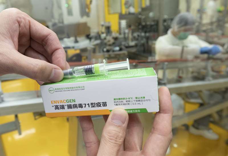 NHRI President Dr. Huey-Kang Sytwu pointed out that this vaccine has been in development since the first severe enterovirus outbreak in Taiwan in 1998. (Photo: CNA)