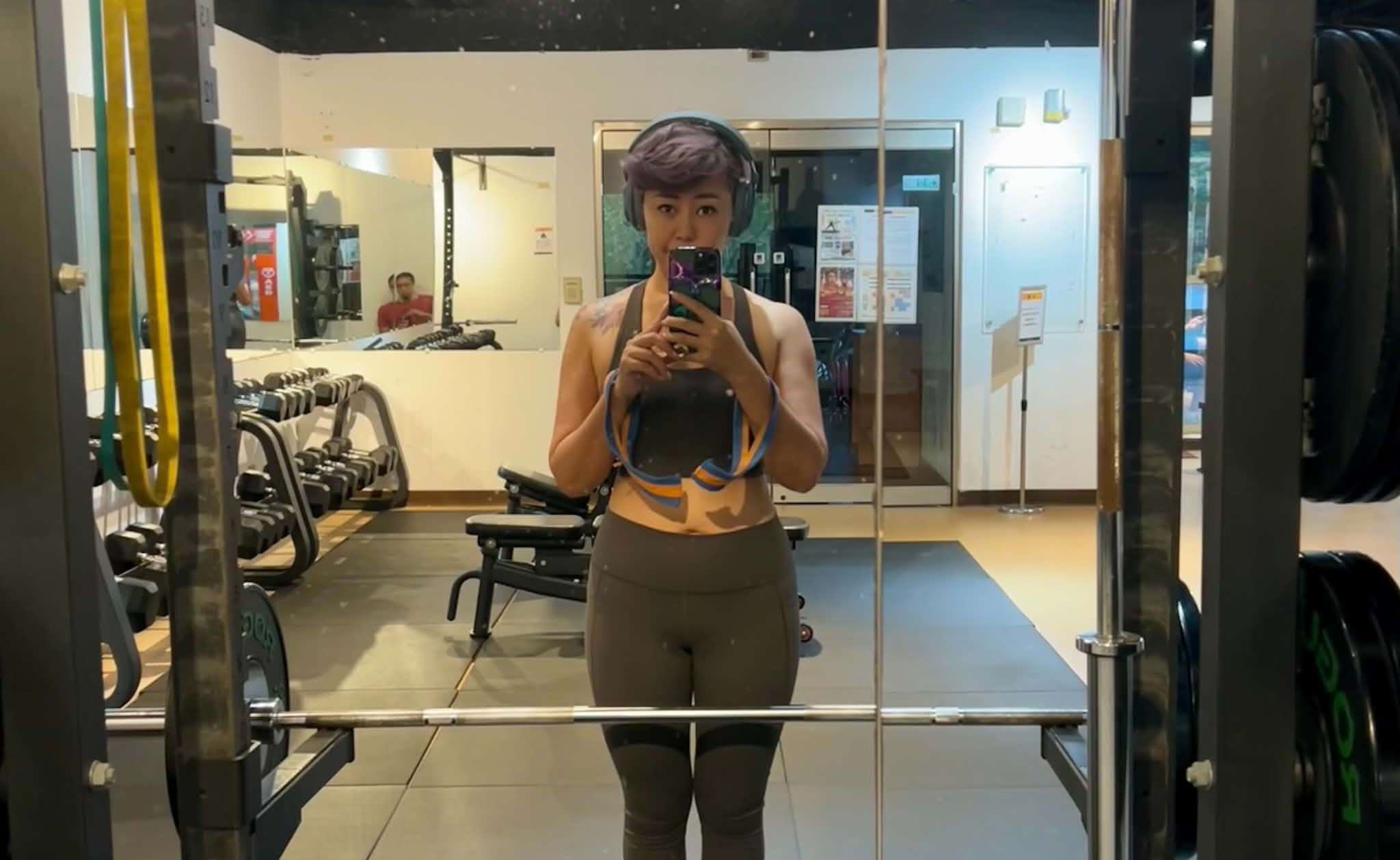 At the gym! (Photo: Michelle Chiang)