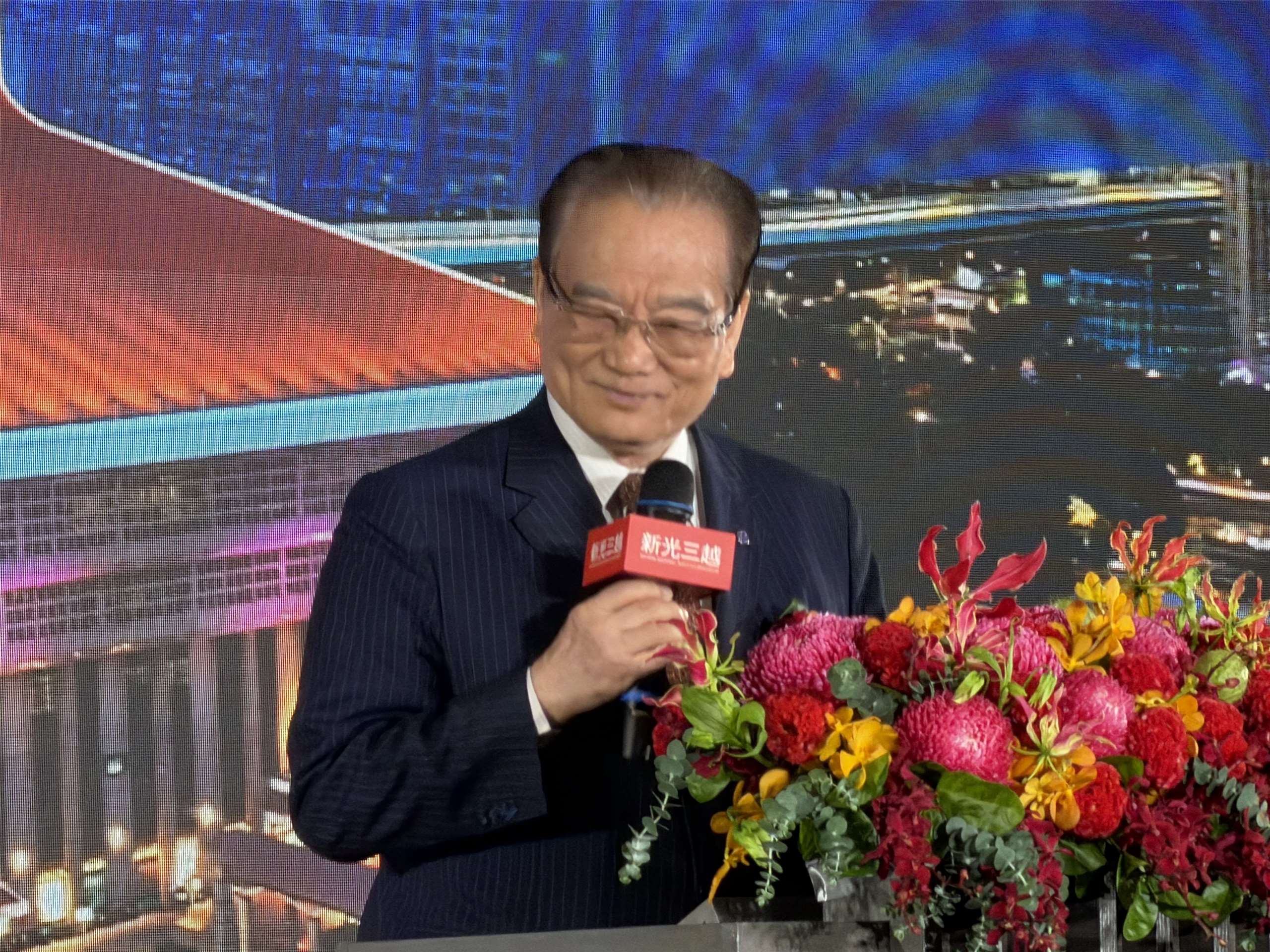 Taiwan Railways Corporation Chair James Jeng speaks at a launch ceremony this Tuesday, August 11, 2026. (Photo: Rti)