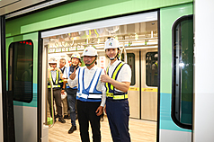 Hou pointed out that the first phase of the Wanda Line is approximately 9.5 kilometers long, with about 5.7 kilometers located within New Taipei City, and is crucial for improving transportation in the densely populated Zhonghe and Yonghe districts. (Photo: CNA)