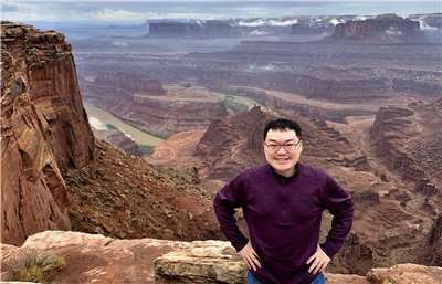 Bryce on an adventure! (Photo: Bryce Chu)