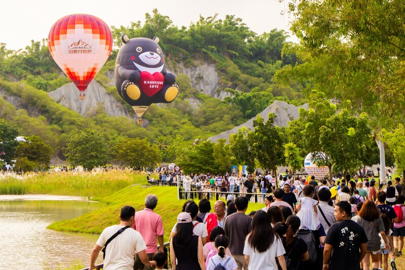2026 Kaohsiung Love & Moon Hot Air Balloon Festival. (Photo: CNA)