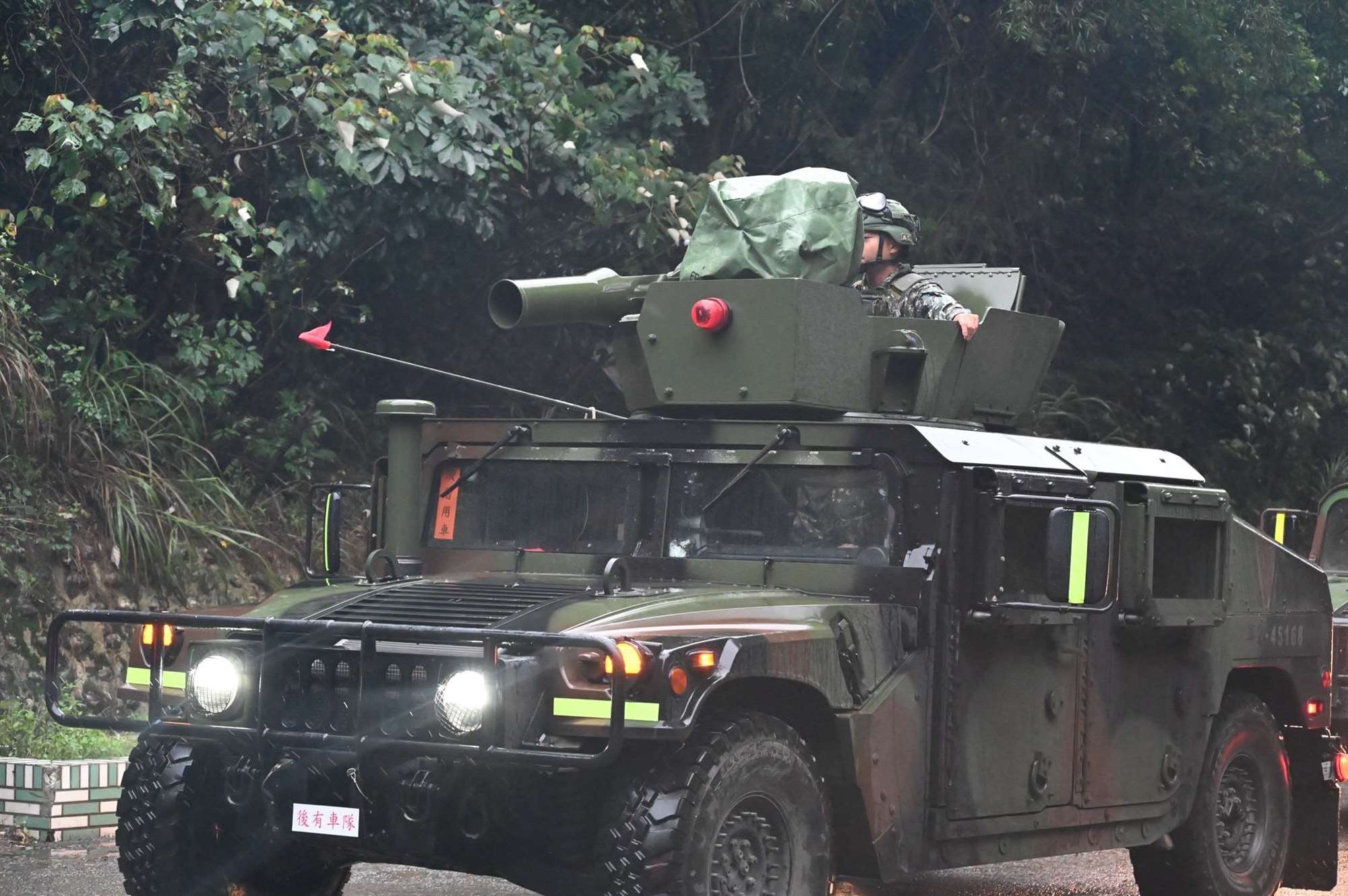 A vehicle participating in the first edition of the Lu Sheng exercise in 2025. (Photo: Army Command Headquarters)
