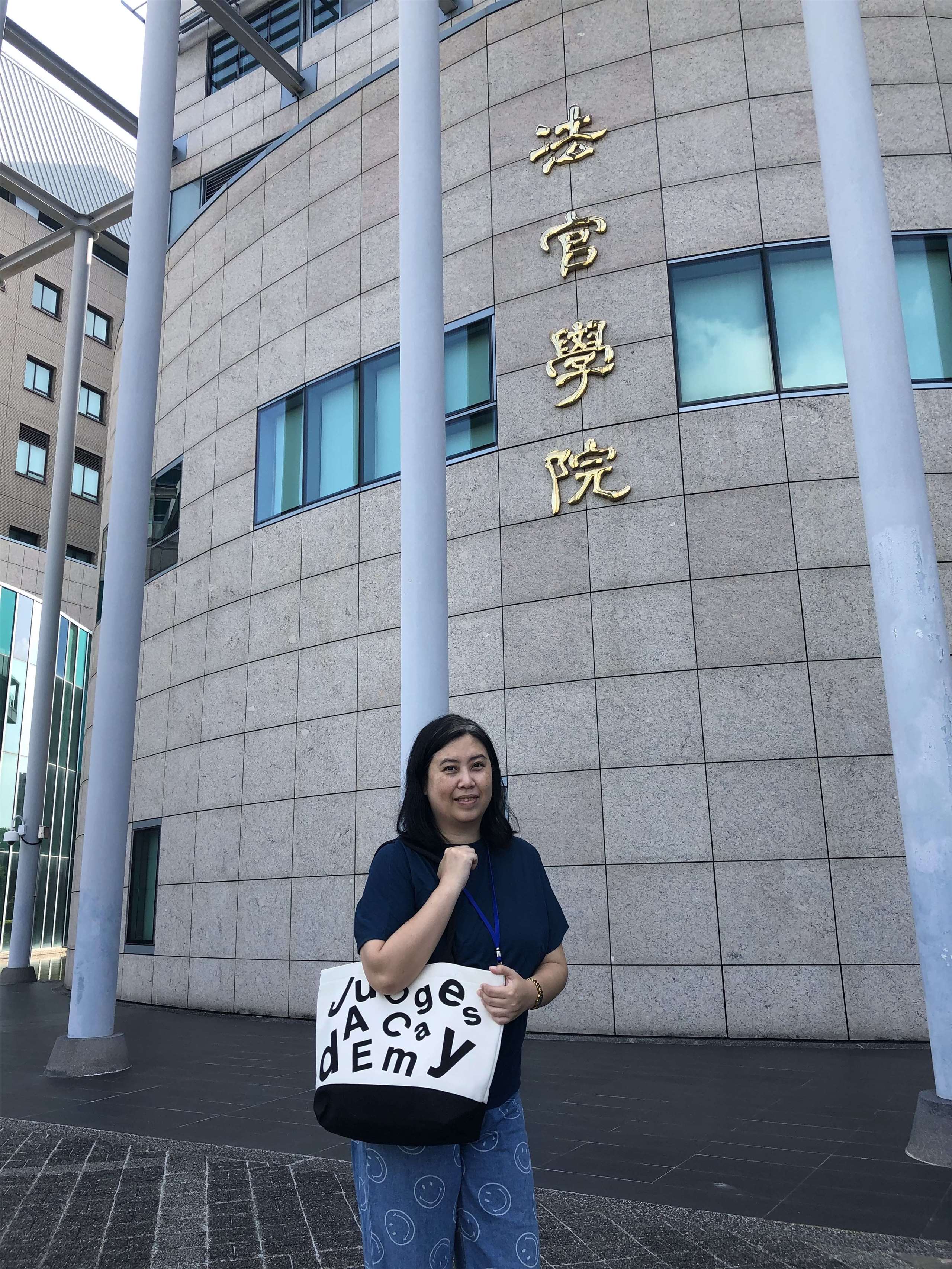 Angel Kao at Taiwan's Judges Academy. (Photo: Angel Kao)