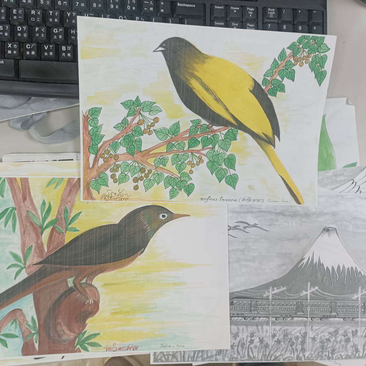 Drawings from one of our listeners. (Photo: Rti)