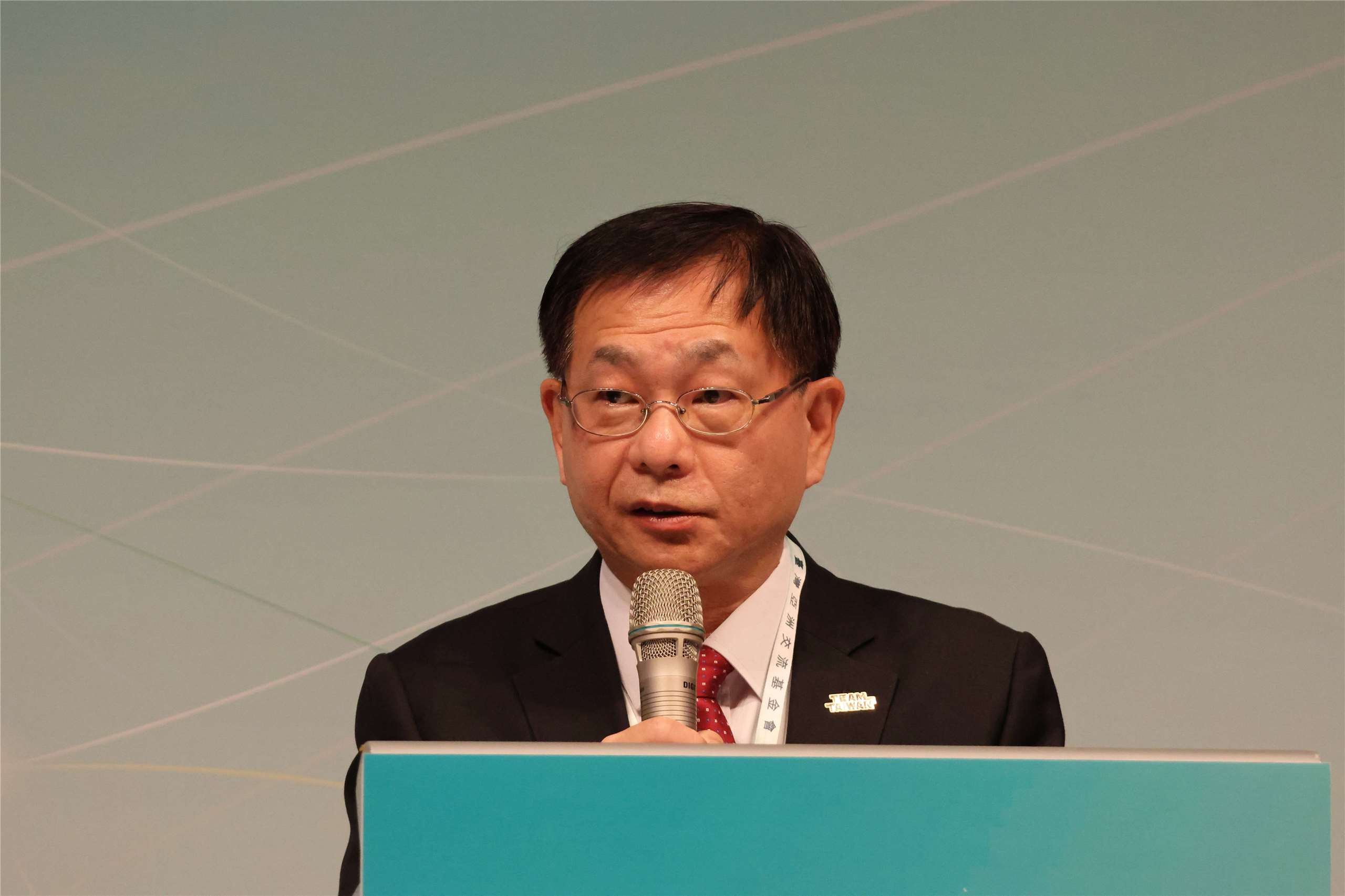 Taiwan Vice Foreign Minister Ger Baushuan speaks at the TAEF 8th Anniversary event in Taipei on August 6, 2026. (Rti Photo/James Thompson)