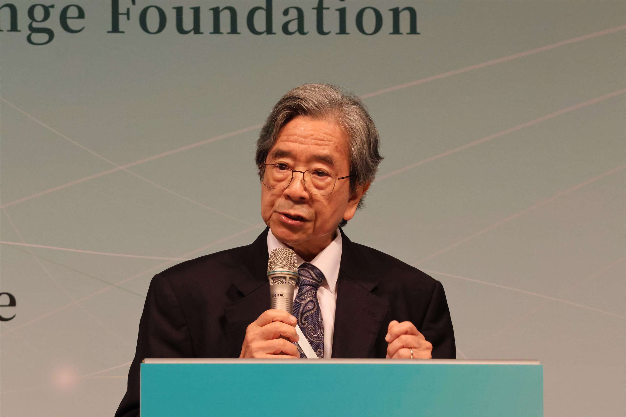 Taiwan-Asia Exchange Foundation (TAEF) Chairman Michael Hsiao speaks at the TAEF 8th Anniversary event in Taipei on August 6, 2026. (Rti Photo/James Thompson)