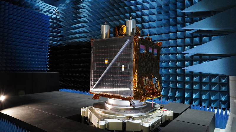 Satélite Chi Po-lin que será lanzado en noviembre (Foto: CNA)