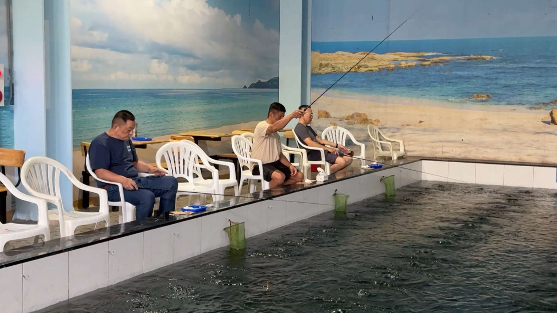 Tradicionales estanques de pesca de gambas de Taiwán (Foto: captura de vídeo)