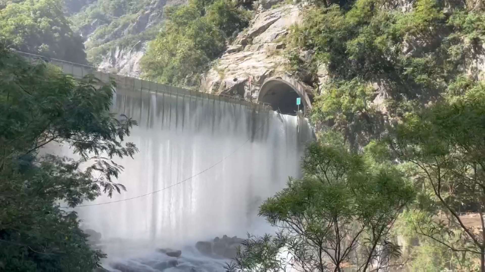 Cascada en el parque nacional de Taroko (Foto: captura de vídeo)