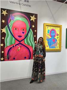 Valentina Conchie en Art taipei 2025. (Foto: Rti)