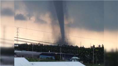 Tornado visto en el sur de Taiwán (Foto: captura de vídeo)