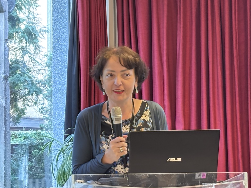 Tinatin Khidasheli, exministra georgiana de Defensa, hoy en Taipéi (Foto: CNA)