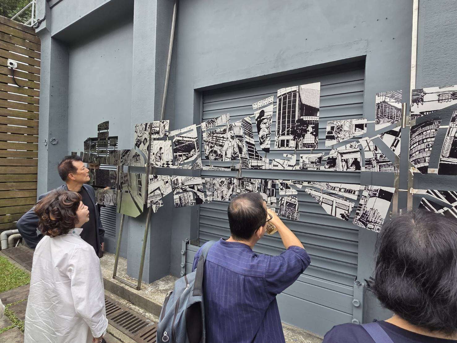 La artista francesa Margot Guillemot intervino la pared exterior de la subestación con la obra "The Way - Civic Boulevard II". (Foto: Rti)