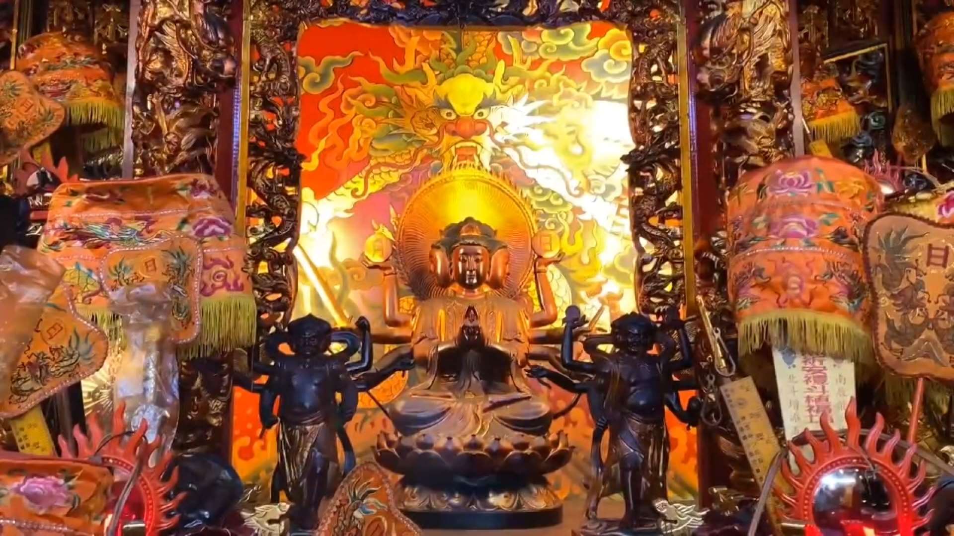 Templo Tienhou de Lukang, en el condado de Changhua (Foto: captura de vídeo)