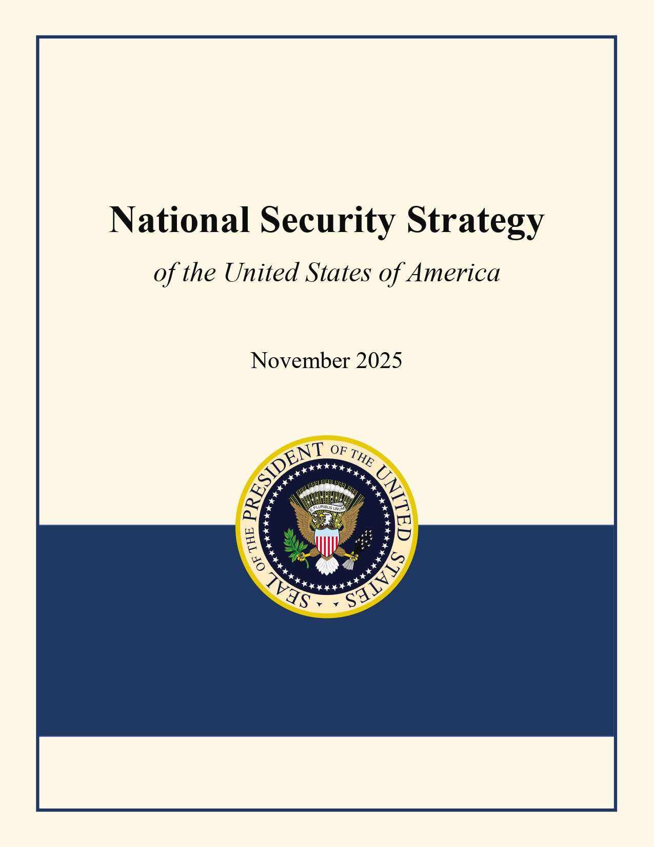 Estrategia de Seguridad Nacional de los EEUU (Foto: whitehouse.gov)