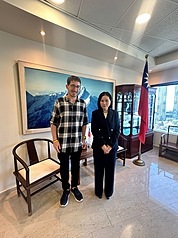 Representante taiwanesa en Israel, Lee Ya-ping, atendió al diario israelí "Globes" (Foto: CNA)