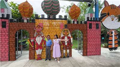 Arte creado con plástico reciclado en Pingtung (Foto: captura de vídeo)