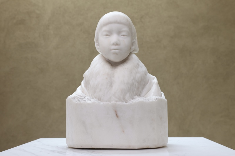 Busto «Niña», del escultor taiwanés Huang Tu-shui (黃土水, 1895-1930). (Foto: CNA)