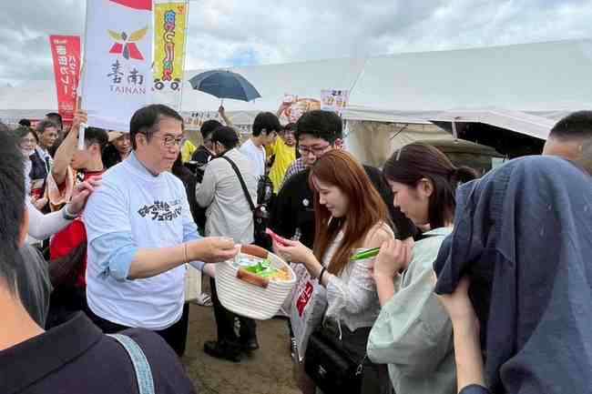 Se promueve productos de Tainan en Yamagata. (Foto: CNA)