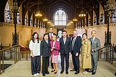 Delegación del Yuan Legislativo en la Cámara de los Lores, Reino Unido (Foto: CNA)