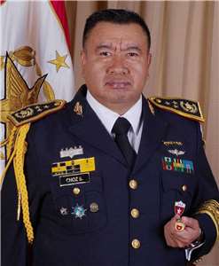 El Gral. Hermelindo Choz Zoc en Rti. (Foto:  gentileza Choz Zoc)