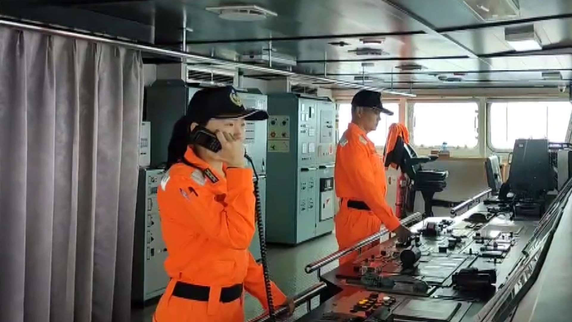 Agente de la Guardia Costera de Taiwán (Foto: captura de vídeo)