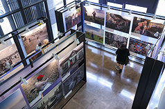 La exposición "Fotografiando el mundo del mañana". (Foto: CNA)