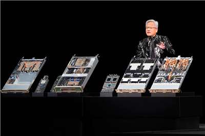 Jensen Huang, CEO de NVIDIA, presenta la plataforma de IA Vera Rubin (Foto: AP)