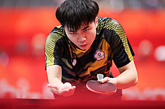 El tenismesista taiwanés Lin Yun-ju (林昀儒) obtuvo el subcampeonato en la categoría individual masculina del China Smash 2026. Además, junto a su compatriota Cheng I-ching (鄭怡靜), alcanzó el segundo puesto en dobles mixtos del mismo torneo. (Foto: CNA)
