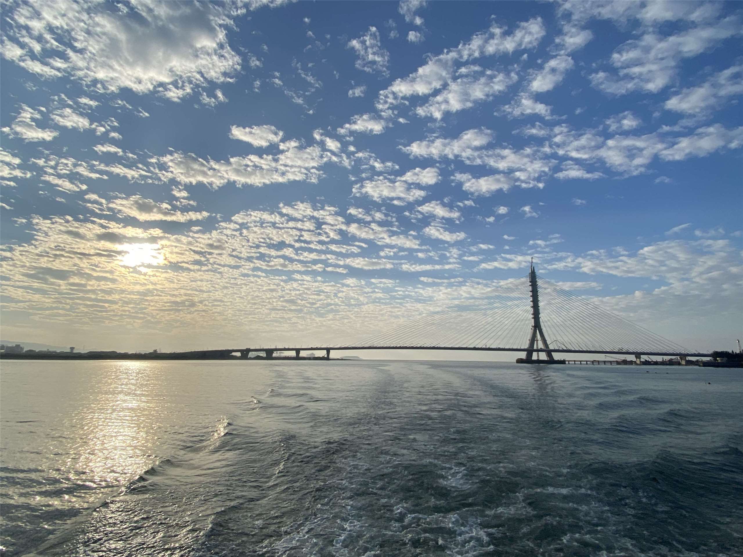 El gran puente de Tamsui está pronto a inaugurarse. (Foto: Rti)
