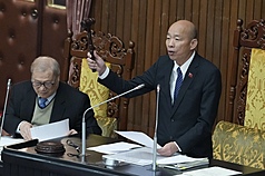 Han Kuo-yu, presidente del Yuan Legislativo (Foto: CNA)