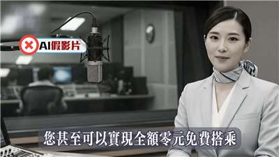 Vídeo generado por IA sobre falsos descuentos en trenes de Taiwán (Foto: captura de vídeo)