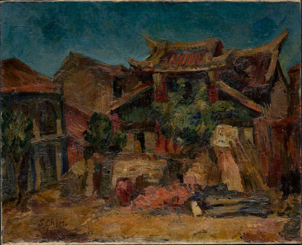 Obra del artista Chen Chih-chi, "El Templo Zhenren". (Foto: Museo Nacional de Bellas Artes de Taiwán)