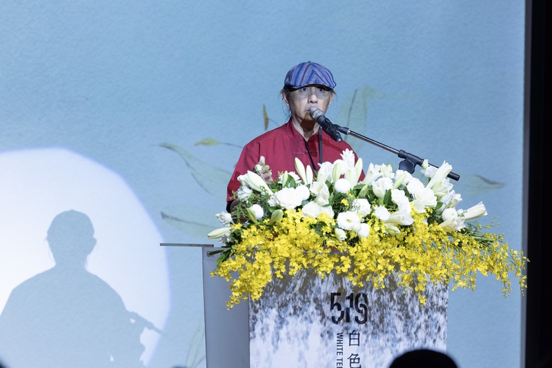 Tu Ming-che (杜銘哲) compartió su testimonio como hijo de Tu Hsiao-sheng (杜孝生), víctima de persecución política durante el periodo del Terror Blanco. (Foto: Ministerio de Educación)