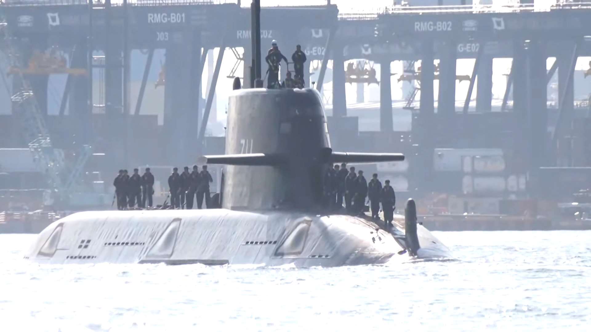 El submarino taiwanés Haikun (narval) (Foto: captura de vídeo)