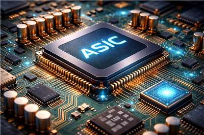 ASIC (Circuito integrado de aplicación específica) (Imagen generada por IA)